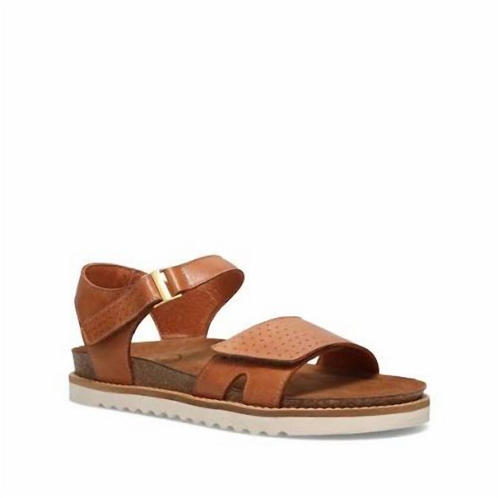NEW TAOS women's modern sandal in caramel